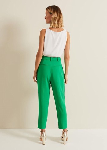 Phase Eight Adria Tapered Trousers Green USA | 6830941-KU